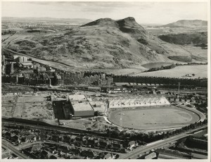 Meadowbank Stadium under construction