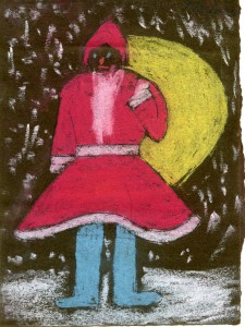 Santa as drawn by 6 year old Albert in 1930