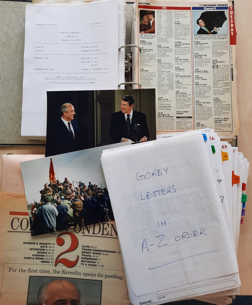 Material from the Dear Mr Gorbachev collection